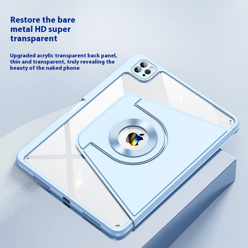 Magnetic Split Protective Shell With Pen Slot Rotatable Plane Housing