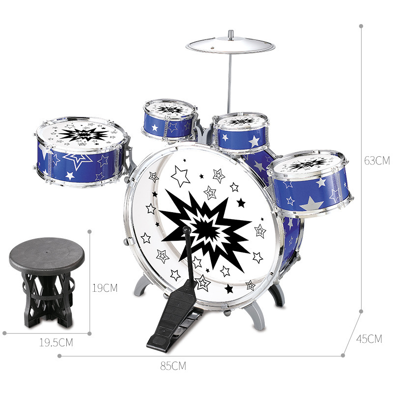 Children's Jazz Drum Kit Music Toy Percussion Instrument