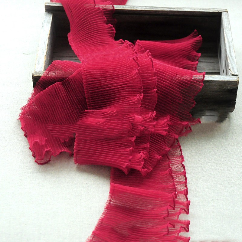 Accessories Clothes Color Lace Ribbon 10CM Toothpick Pleated Lace