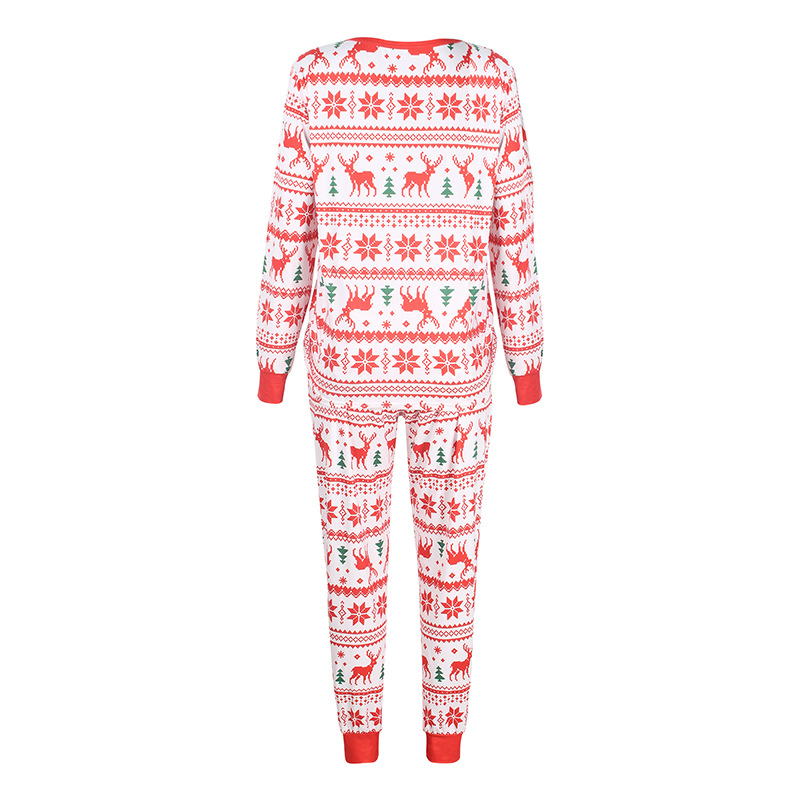 Printed Long-sleeved Casual Parent-child Suit