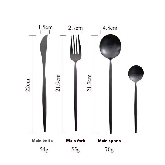 Thickened Portugal 304 Stainless Steel Knife And Forks Western Spoon Not Four-piece Set