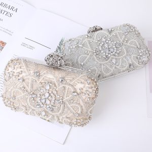 Women's European And American Style Party Bag With Diamonds