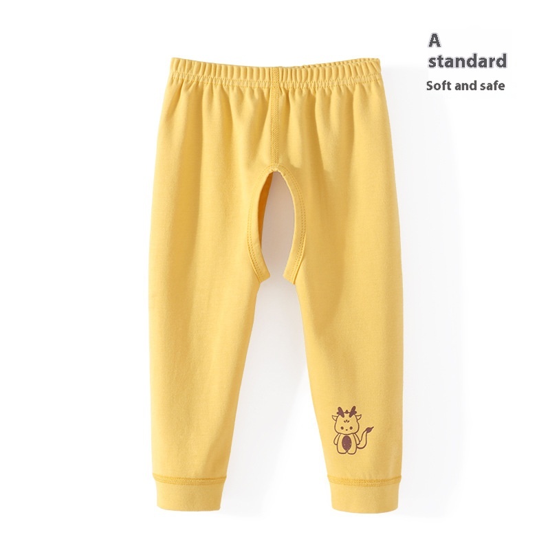 Boy Open-seat Pants Baby Trousers Pure Cotton