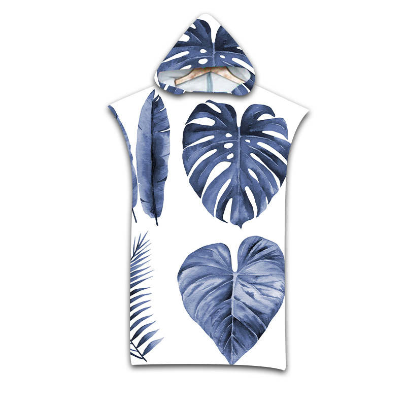 Beach Sun Protection Windproof Changing Bathrobe Hooded Cloak