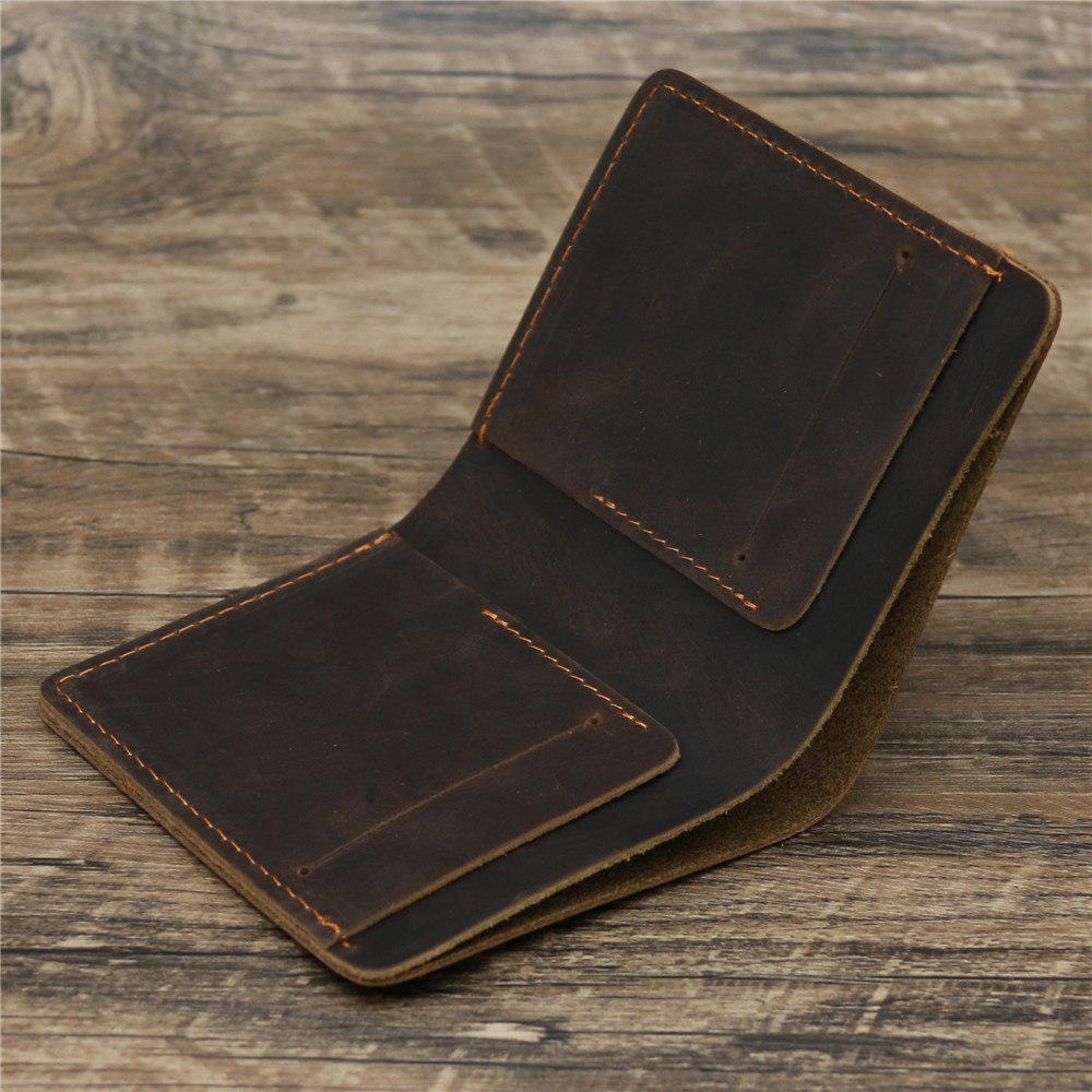 Men's Crazy Horse Leather Wallet European And American Retro