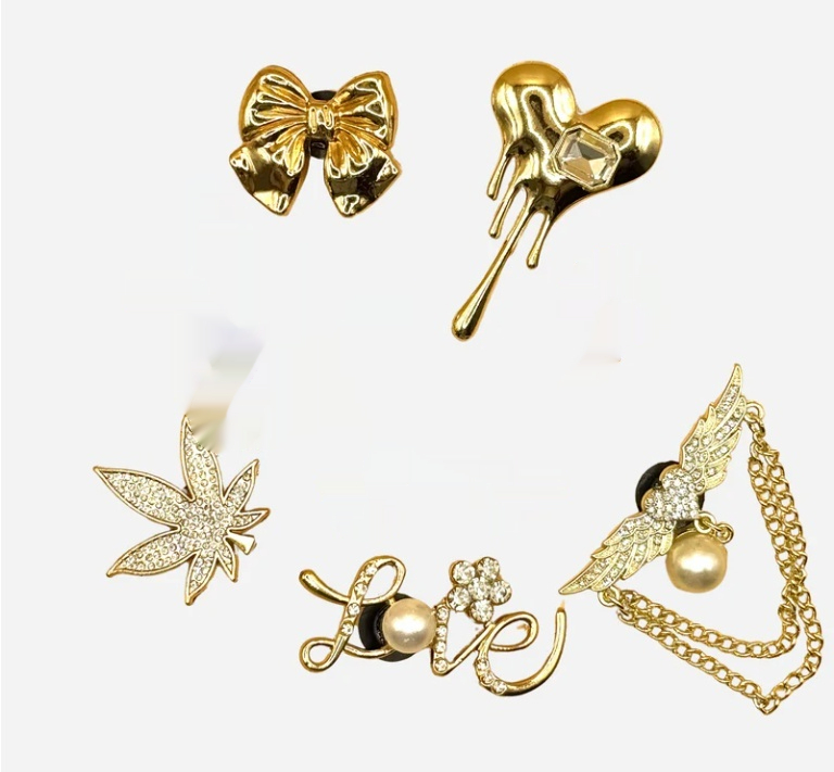 Metal Hole Shoes Accessories Buckle High Sense