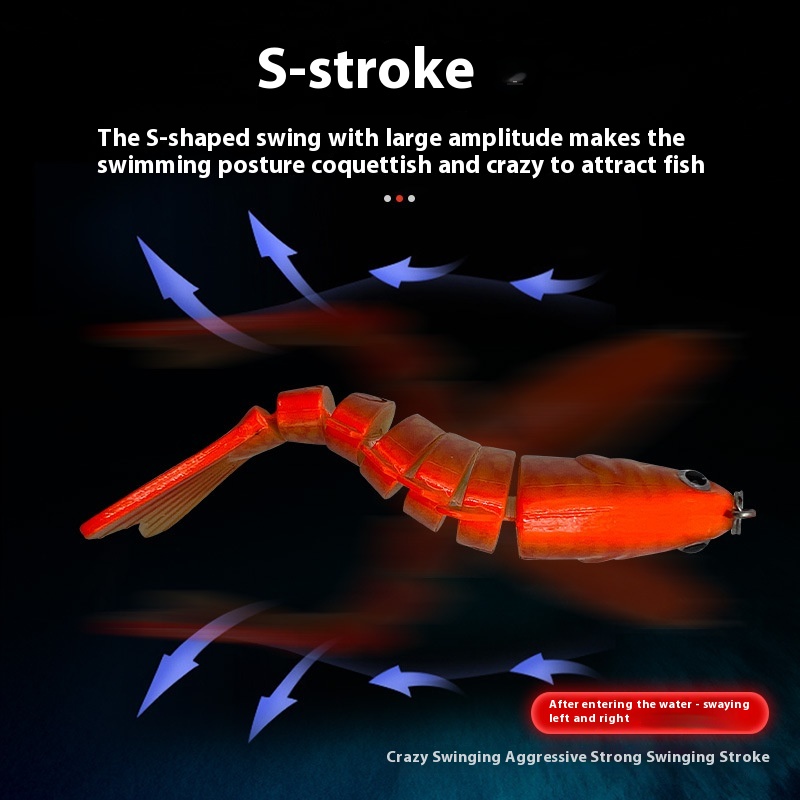 Multi-section Tossing Submerged Simulation Multi-section Bait