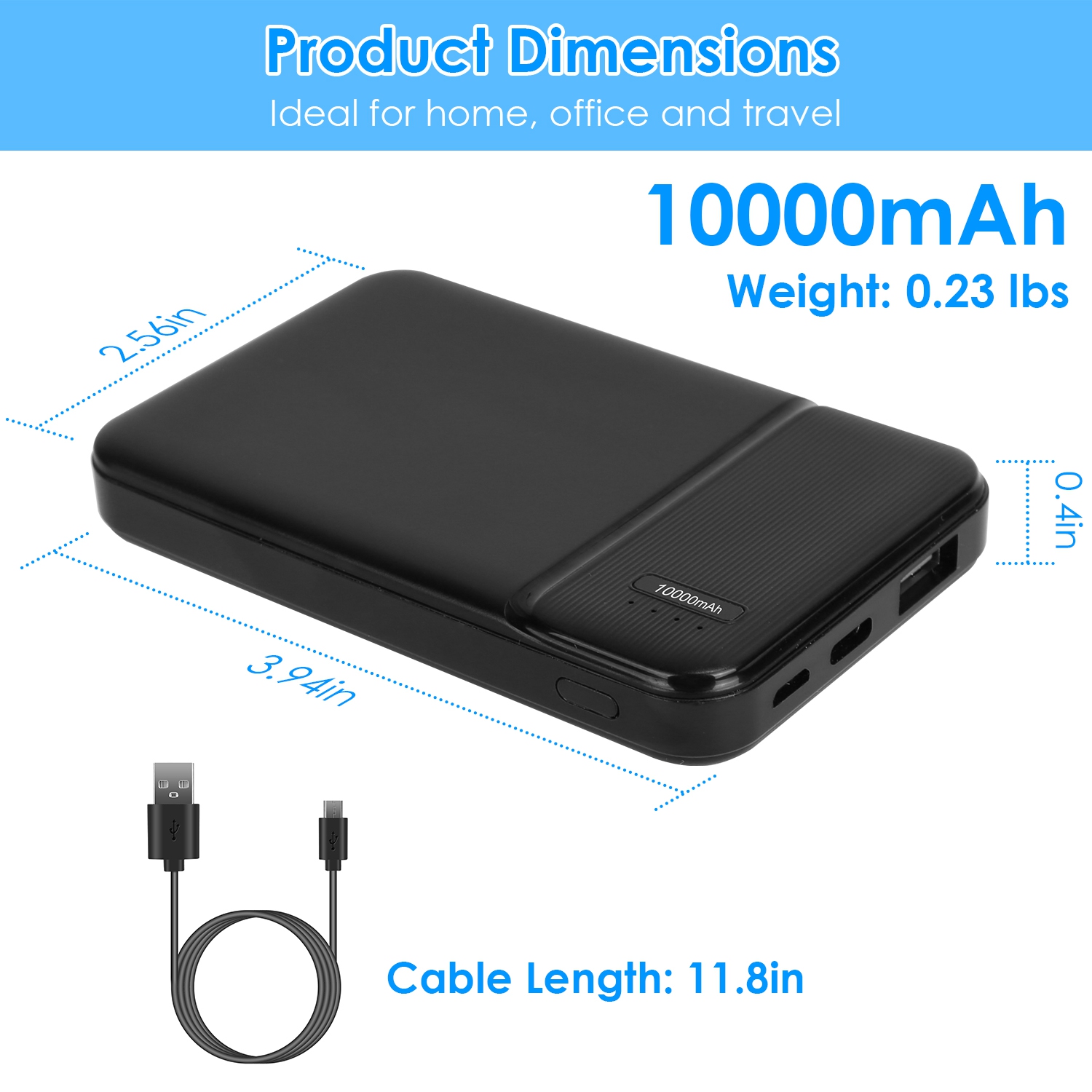 1Pc 30000mAh 20000mAh 1W MAh Fast Charging Power Bank With 1 USB Cable Fit For IOS Phone 15 14 13 And More