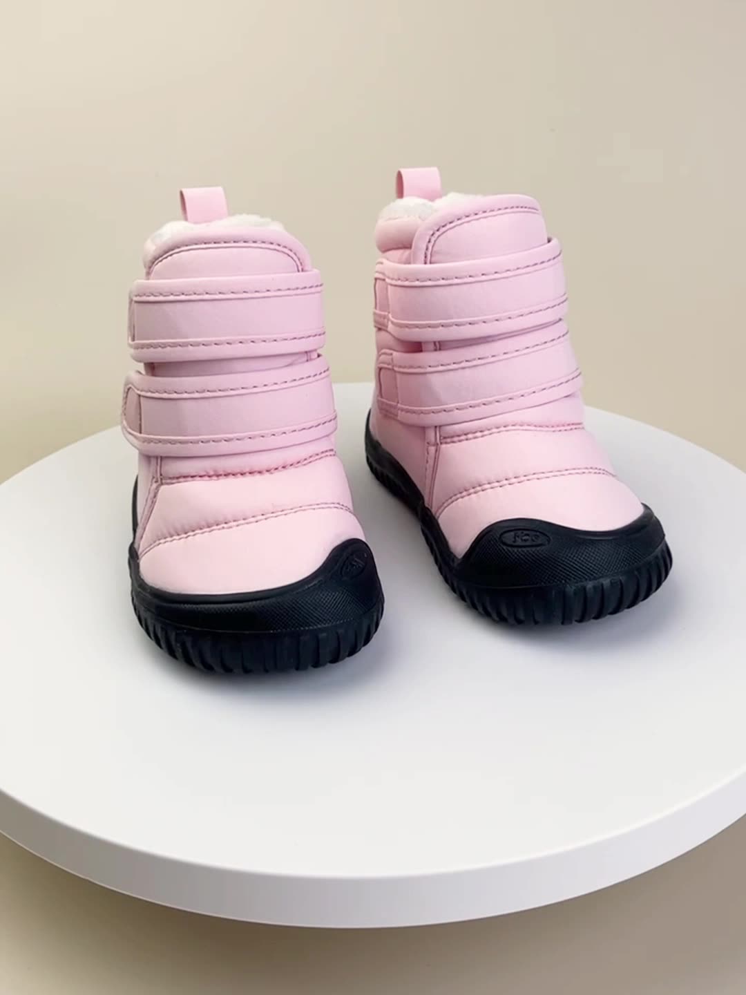 Children's Winter New Velcro Plus Velvet Snow Boots