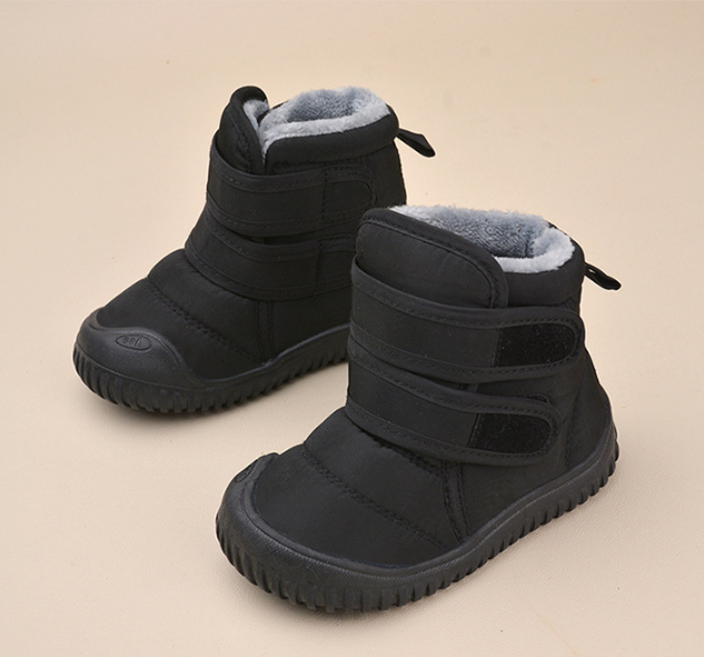Children's Winter New Velcro Plus Velvet Snow Boots