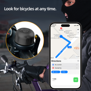 Never Lose Your Riding Record, 2-in-1 Tracking Bell, GPC Anti-theft Tracking Bell With GPC - Smart Bike Accessories For City Commuters, Kids Bikes And Backpack Safety