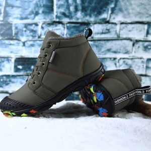 Children's Cotton Shoes Outdoor High-top Snow Boots Warm With Velvet