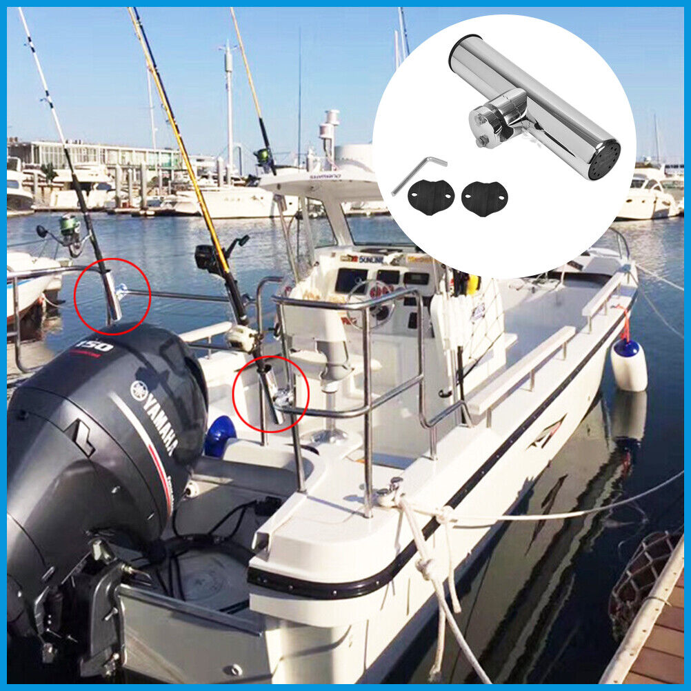 19-25mm Fishing Rod Holder Stainless Steel Rail Mount Rail For Marine Boat UK