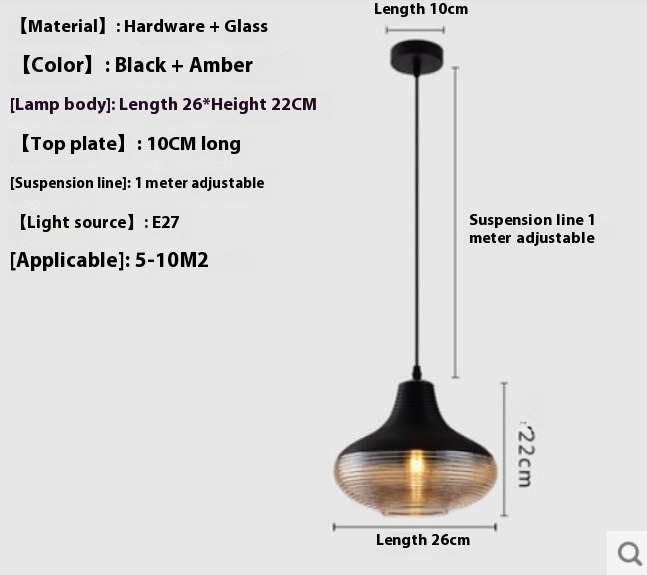 Glass Creative Staircase Cafe Bar Simple Modern Restaurant Chandelier