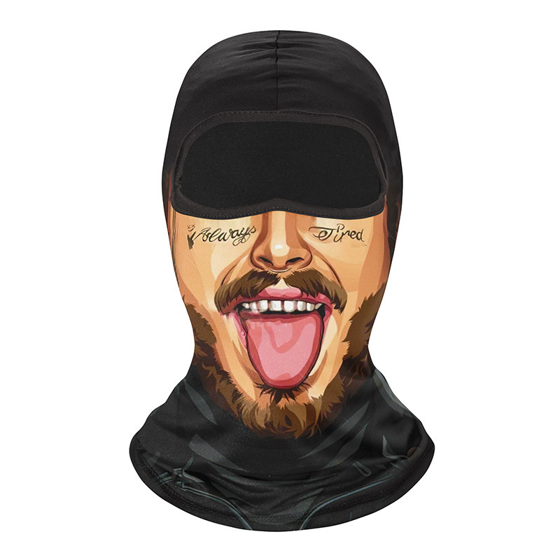 Riding Sun Block And Dustproof Hood Mask Funny Ice Feeling Breathable