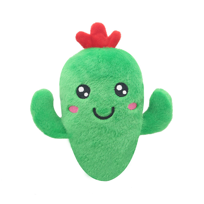 Pet Plush Sound Toy Fruit Vegetable Dog Cat Educational Toy