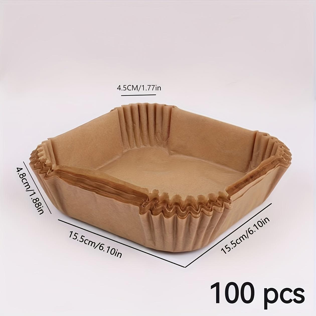 100 Pieces Of Air Fryer Paper, Non-stick Baking Paper, Suitable For Baking, Barbecuing And Microwave Heating.