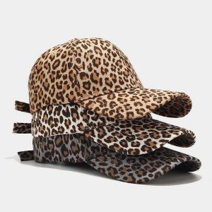 Casual All-match Leopard Print Peaked Cap Summer Outdoor Sun Hat