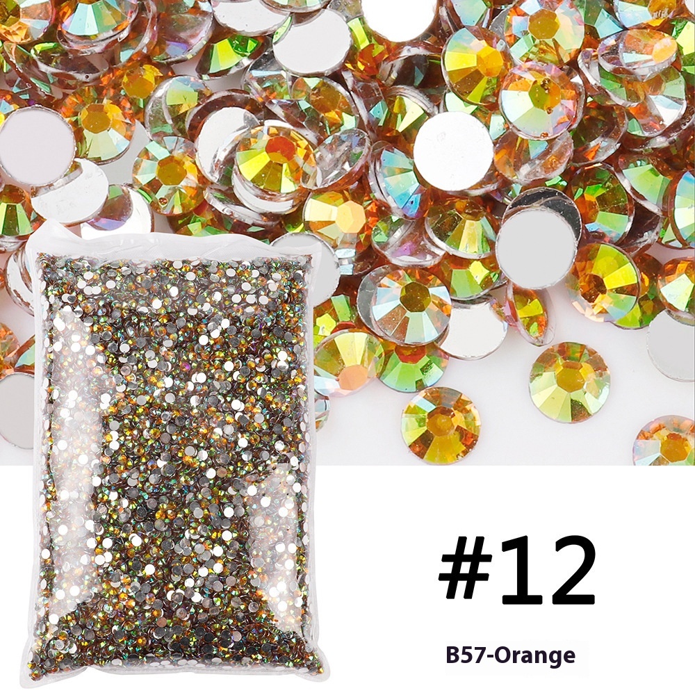 Resin Flat Magic Color Nail Rhinestone-sticking Handmade Ornament