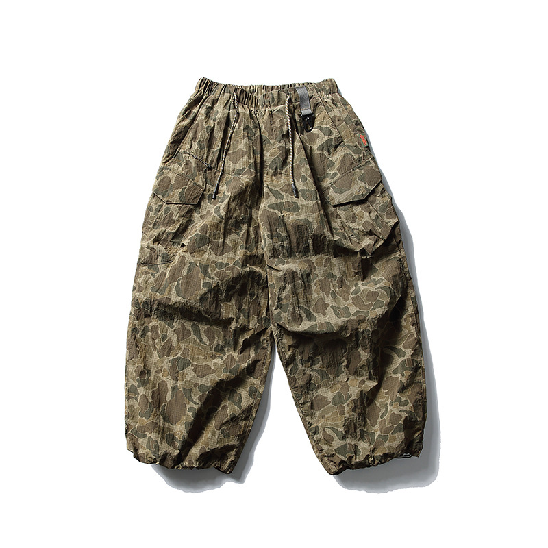 Super Loose Lightweight Outdoor Function Paratrooper Pants Quick-drying Camouflaged Male Overalls