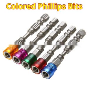 Alloy Steel Colorful Magnetic Ring PH2 Cross Bit