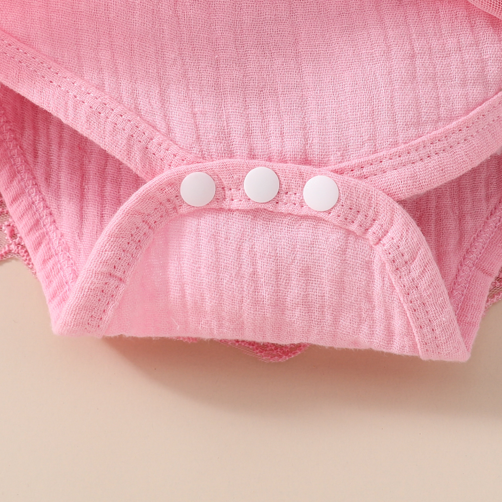 2024 Summer Baby Girl Sweet Sleeveless Lace Triangle Rompers Mesh Lace Flower Dress