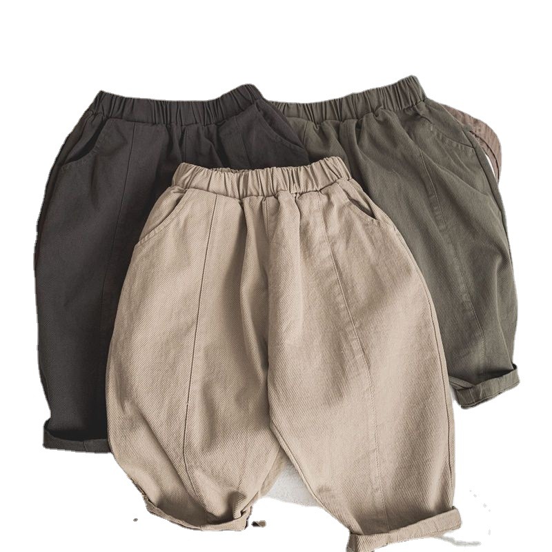 Children's Line-pressing Casual Pants Boys And Girls Baby Pants Spring And Autumn Clothing