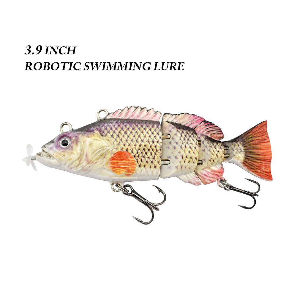 95mm LED Light Automatic Swimming Bait Propeller Multi-section