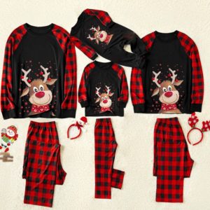 Christmas Elk Printing Parent-child Wear Homewear