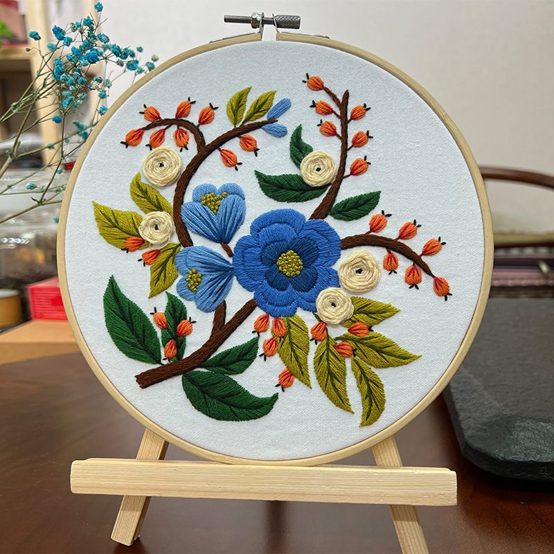 Handmade Diy Hanging Painting Three-dimensional Flower Sewing Kit