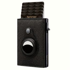 Airtag Men's Wallet Minimalist RFID Wallet With Airtag Stand Smart Pop-up Wallet With Wallet, Slim Card Holder Small Wallet