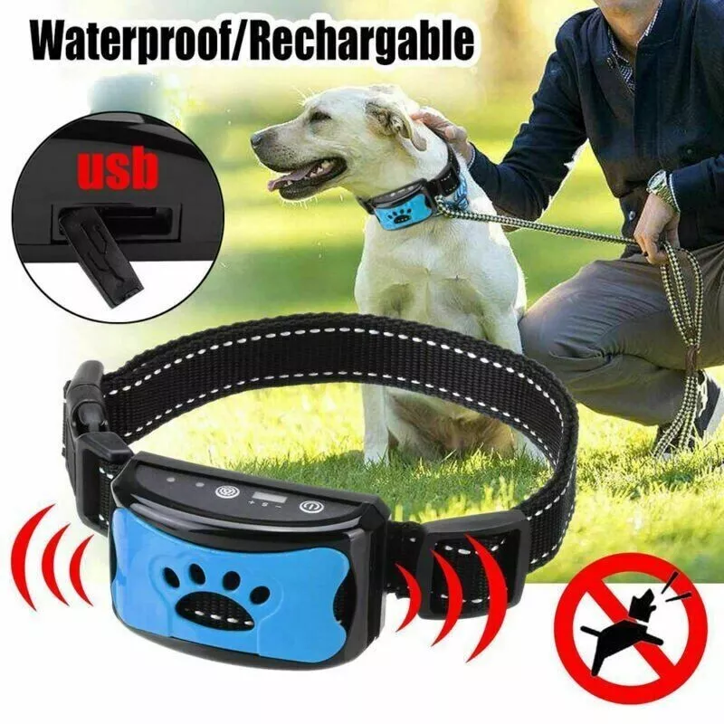 Anti Bell Collar Dog Training Collar Sound Vibration, For Dogs Pet DE