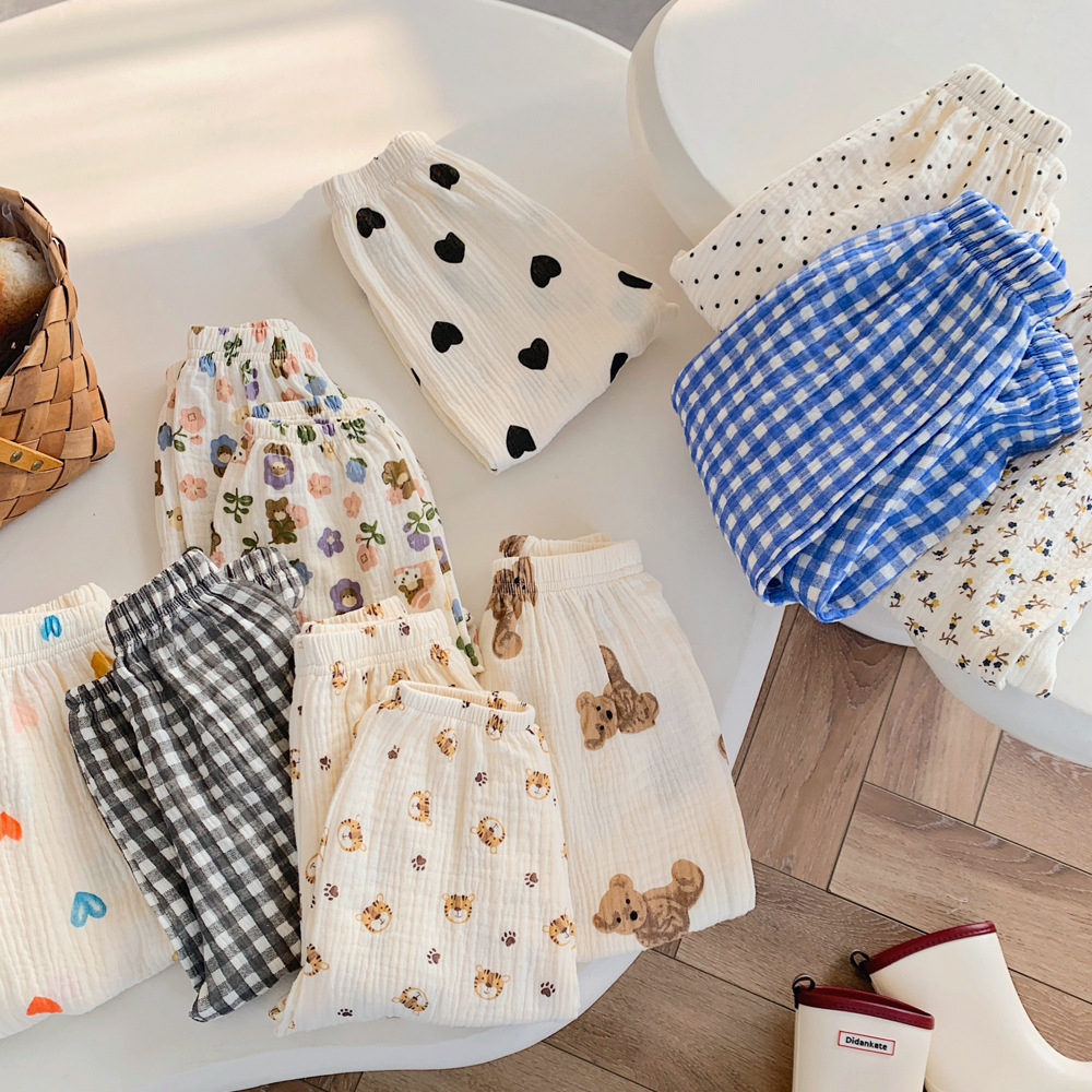 Korean Style Baby Anti-mosquito Pants Thin Cotton Trousers Loose