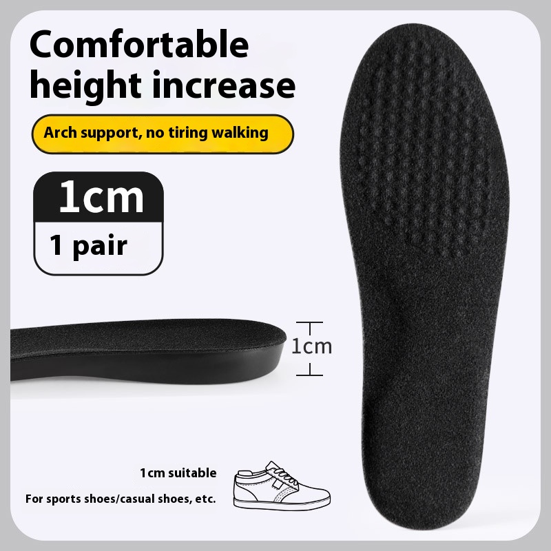 Invisible Height Increasing Insole Men's Not Tired Feet Do Not Collapse Inner Heightening Pad