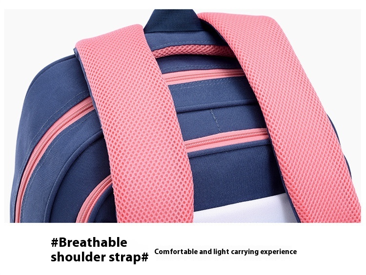 Children's Trolley Lightweight Shoulder Pad Wear-resistant Large Capacity Spine Protection Backpack Waterproof