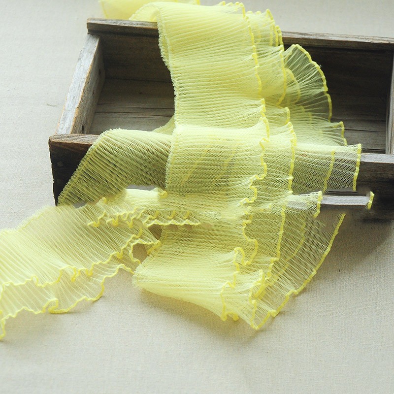 Accessories Clothes Color Lace Ribbon 10CM Toothpick Pleated Lace