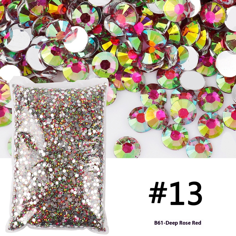 Resin Flat Magic Color Nail Rhinestone-sticking Handmade Ornament