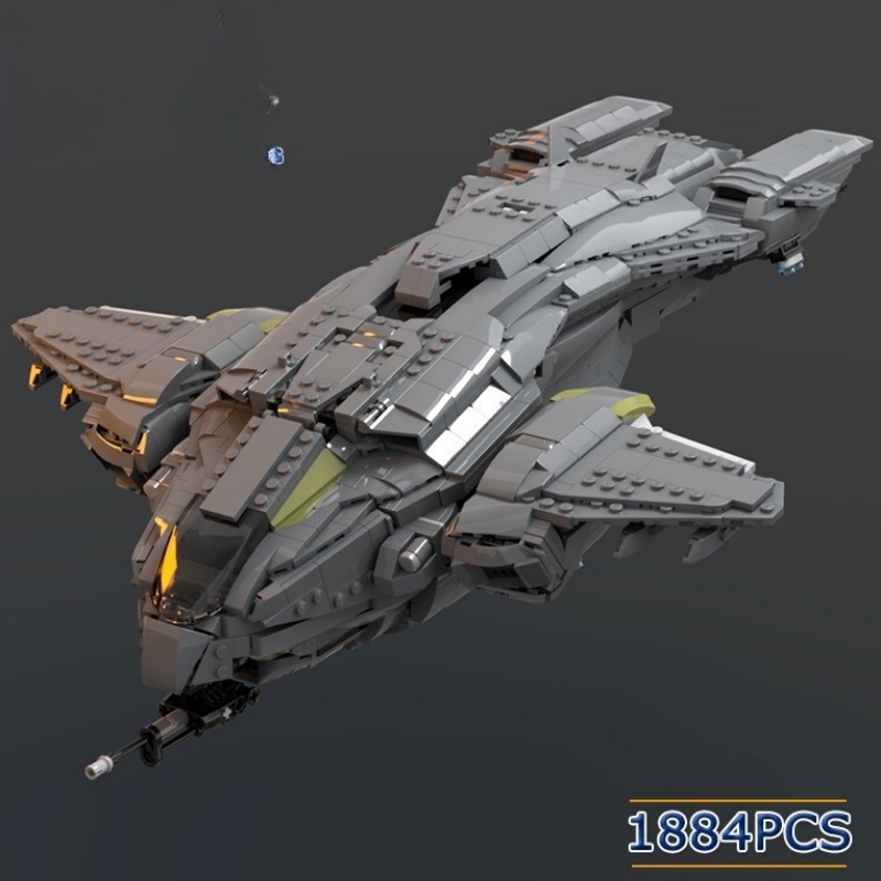 Creative Small Particle Space Tank Spacecraft Assembly Building Blocks Toy