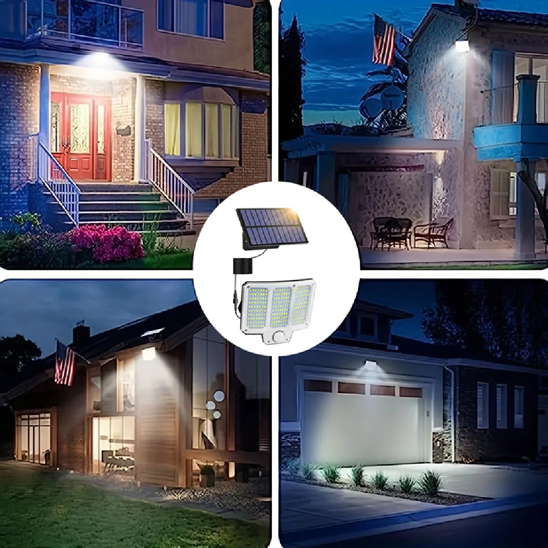 2pcs Solar Light Outdoor, 210LED Super Bright Motion Sensor Solar Strong Power LED Garden Wall Lamp