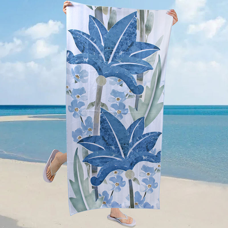 70150 Heat Transfer Printing Microfiber Shawl Portable Quick-drying Bath Towel