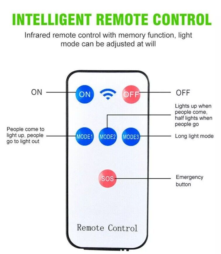 2PCS Solar Power PIR Motion Sensor Wall Light LED Outdoor Garden Security Lamp