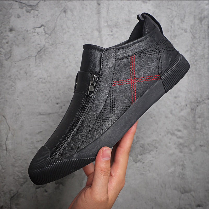 Leather Shoes Breathable Casual Fashion Low-top Sneakers