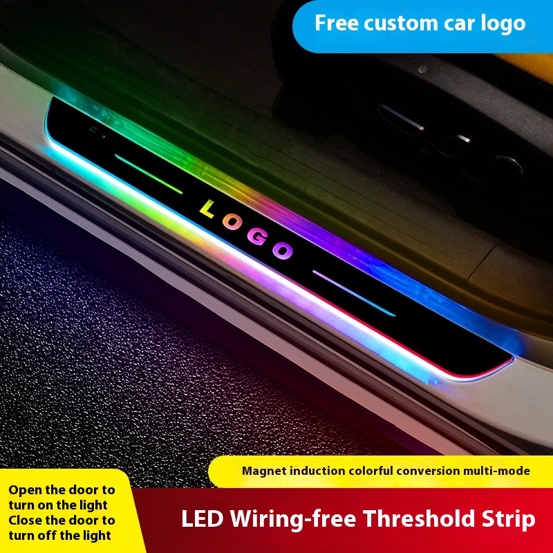 Colorful Car Welcome Pedal Atmosphere Light