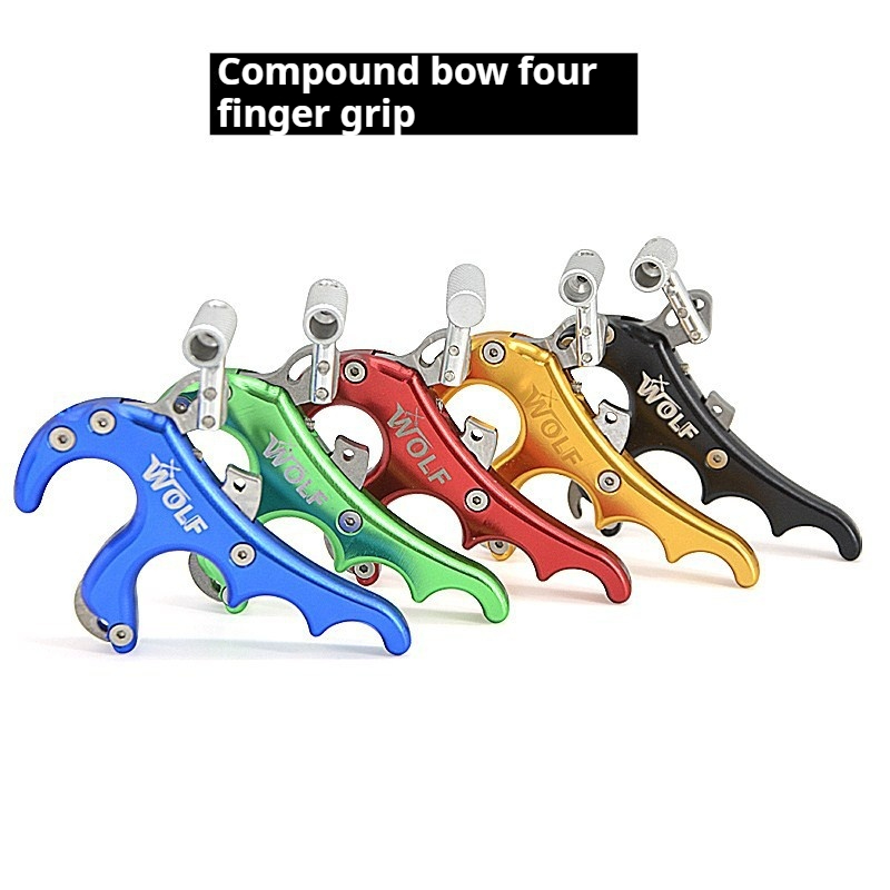 Bow And Arrow Accessories Cam Bow Four-finger Grip Metal Release Aid