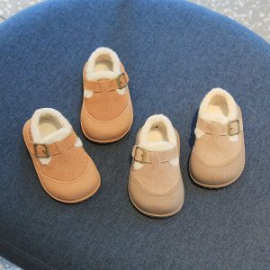 Plus Velvet Soft Bottom Non-slip Cotton Small Child Toddler Shoes