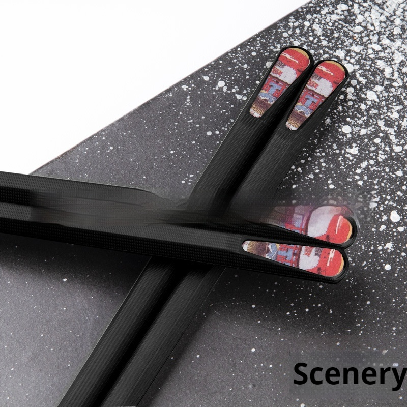 Cartoon Pointed Alloy Nail Chopsticks