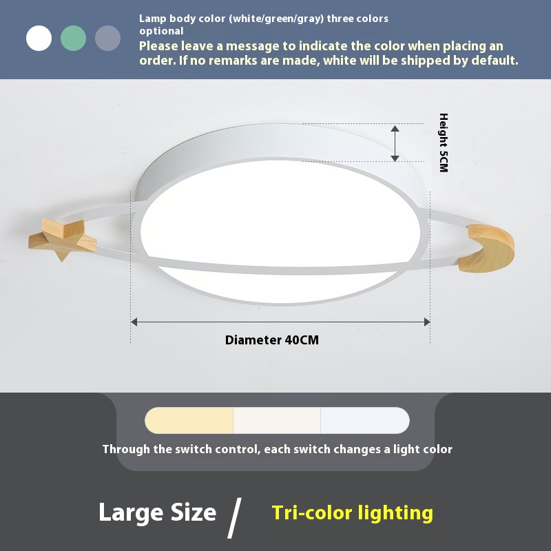 Nordic Ceiling Light Cartoon Macaron Lighting Fixture