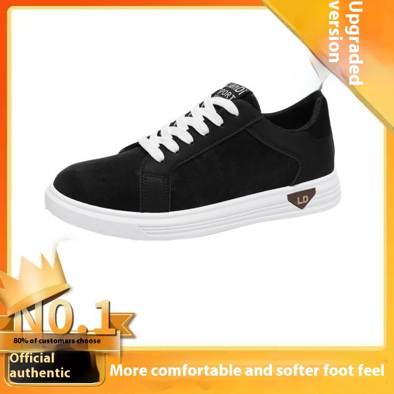 Men's Shoes Low-top Casual Leather Sneakers