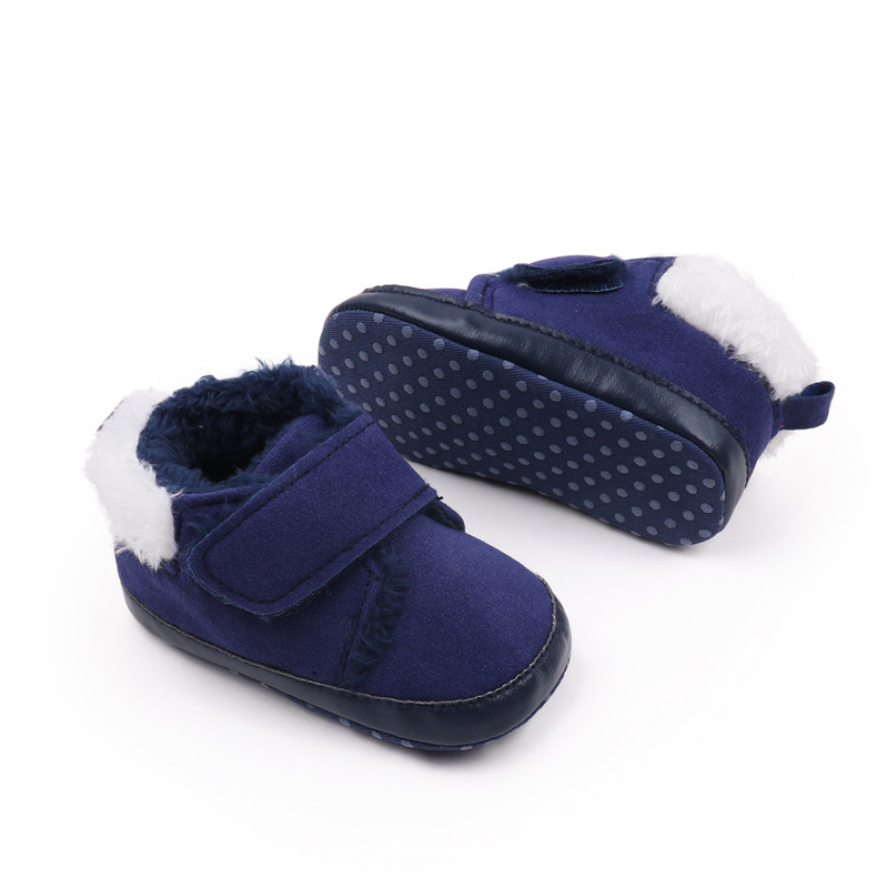 Autumn And Winter Baby's Shoes Fleece-lined Learn To Keep Warm