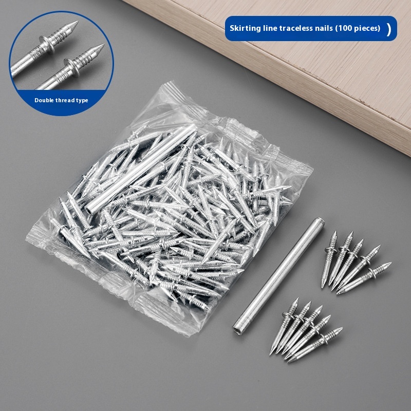 Double-headed Nail Skirting Line Screwless Two-way Edge Sealing Fixed